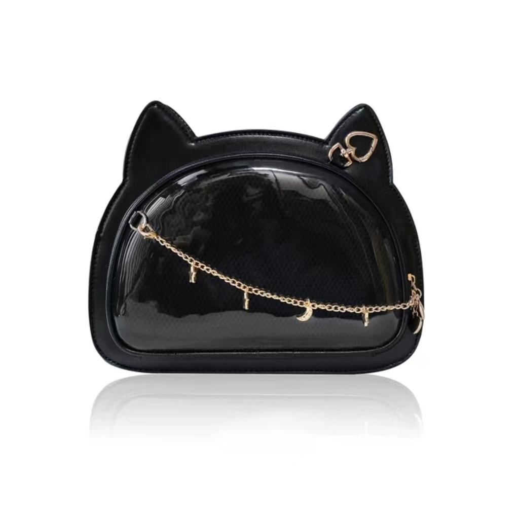 Y2K Cute Sweet Cat Ita Bag Japanese Lolita Transparent Crossbody Kawaii Party Shoulder Bag Badge Display Messenger Bag For Girls 28x22x8cm чорний
Y2K Cute Sweet Cat Ita Bag Japanese Lolita Transparent Crossbody Kawaii Party Shoulder Bag Badge Display Messenger Bag For Girls 28x22x8cm чорний