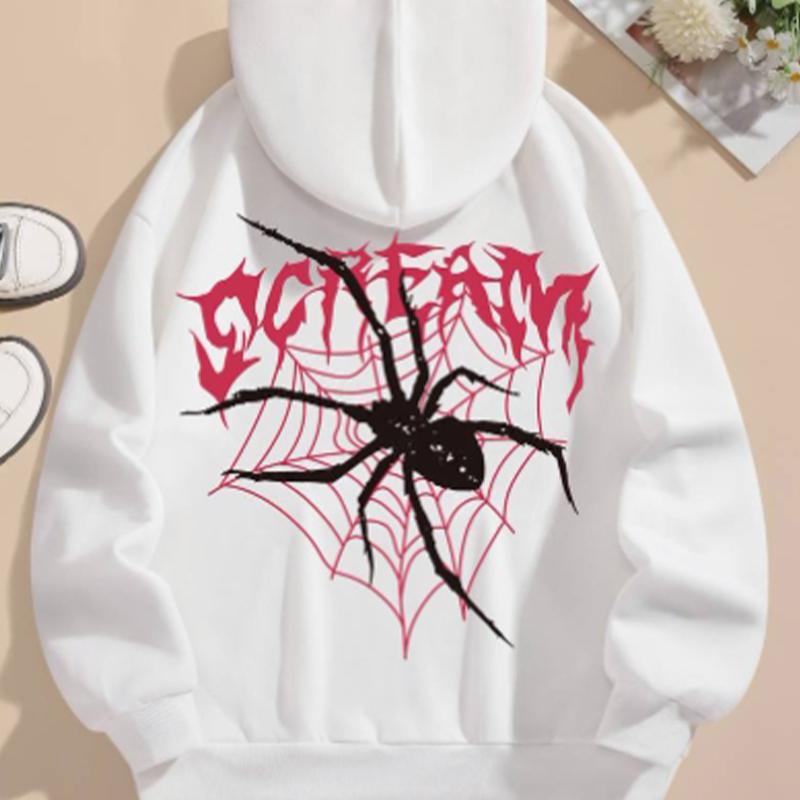 Женские свободные толстовки с принтом паука, блузки, толстовки, повседневные свитера с длинным рукавом
Женские свободные толстовки с принтом паука, блузки, толстовки, повседневные свитера с длинным рукавом