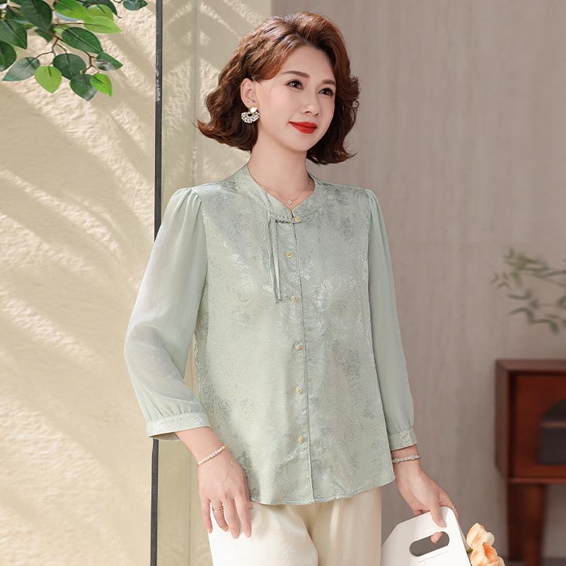 2026 New Style Traditional Chinese Round Neck Shirt for Grandma: Elegant Summer Top for Elderly Women XL (90-105 lbs) зелёный
2026 New Style Traditional Chinese Round Neck Shirt for Grandma: Elegant Summer Top for Elderly Women XL (90-105 lbs) зелёный
