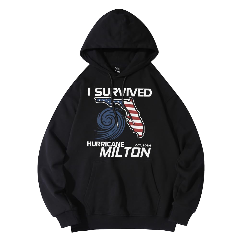 Толстовка с капюшоном I Survived Hurricane Miltons с надписью «Florida Strong» с принтом унисекс с длинными рукавами и капюшоном XXL чёрный
Толстовка с капюшоном I Survived Hurricane Miltons с надписью «Florida Strong» с принтом унисекс с длинными рукавами и капюшоном XXL чёрный
