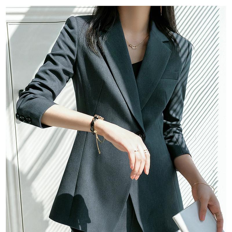 Женский серый костюм на весну и осень, женское профессиональное платье, торжественное платье, рабочий костюм
Женский серый костюм на весну и осень, женское профессиональное платье, торжественное платье, рабочий костюм