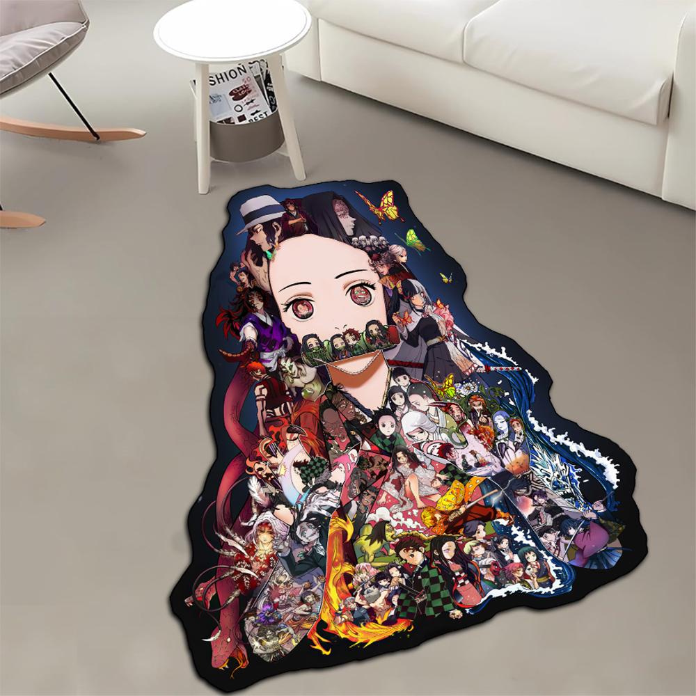 Custom Irregular Anime Area Rug Demon Slayer Nezuko Rengoku Zenitsu Creative Wall Art Handmade Carpet for Home Decor longest side 60cm
Custom Irregular Anime Area Rug Demon Slayer Nezuko Rengoku Zenitsu Creative Wall Art Handmade Carpet for Home Decor longest side 60cm