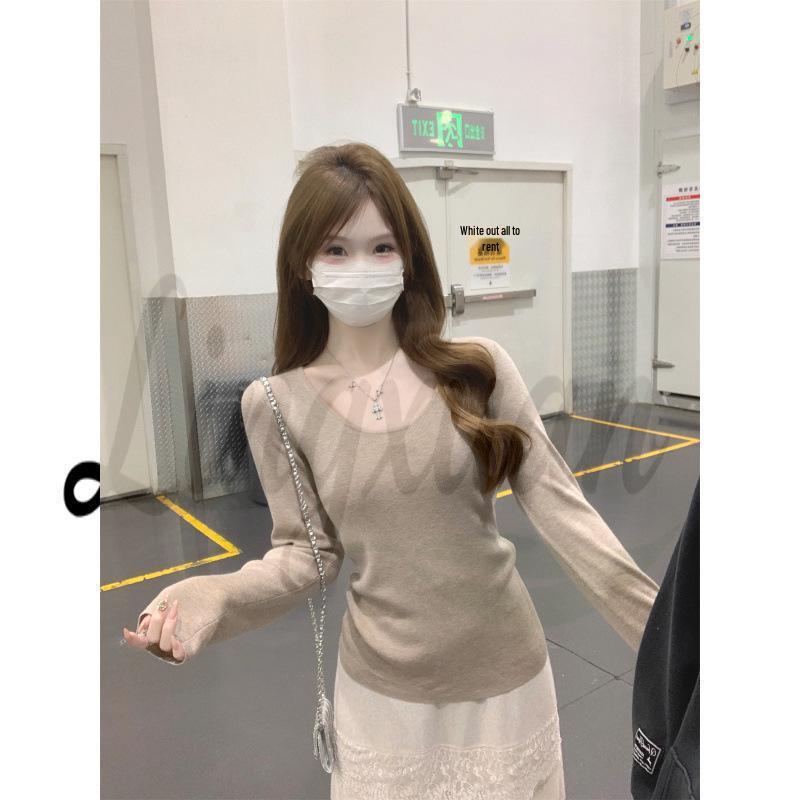 Spring Korean U-Neck Wool Blend Knit Top - Slim Fit, Solid Color One Size верблюд
Spring Korean U-Neck Wool Blend Knit Top - Slim Fit, Solid Color One Size верблюд