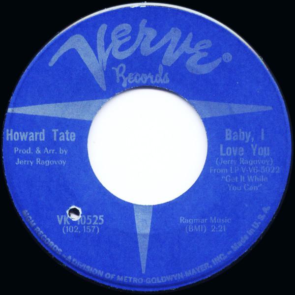 7inch Record HOWARD TATE - Baby, I Love You VK10525 Verve Records 1967 US Soul/Funk Used
7inch Record HOWARD TATE - Baby, I Love You VK10525 Verve Records 1967 US Soul/Funk Used