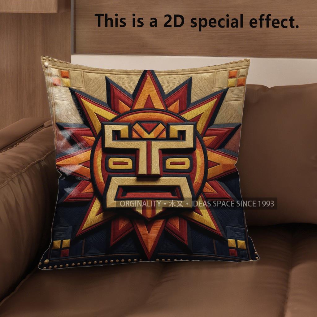 2D Aztec Sun God Pattern Decorative Pillow Cases Pattern Cushion Cover Suitable For Sofa Bedroom Car Pillow Cover 40x40cm
2D Aztec Sun God Pattern Decorative Pillow Cases Pattern Cushion Cover Suitable For Sofa Bedroom Car Pillow Cover 40x40cm