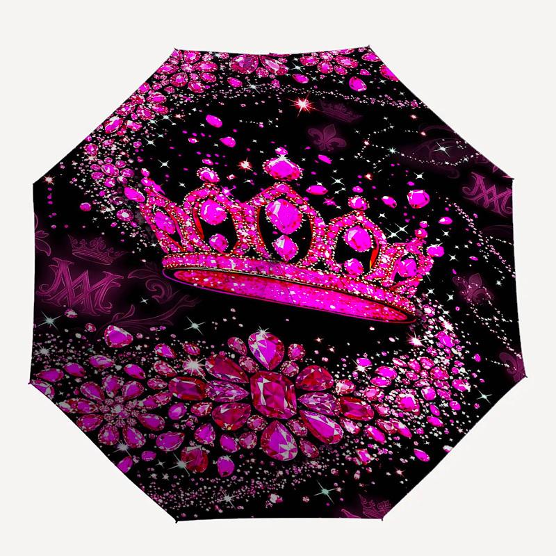 1PC Crown Diamonds Umbrella-8-Rib Reinforced Portable Folding Travel Suitable for All Seasons Outdoor Daily -Z0500
1PC Crown Diamonds Umbrella-8-Rib Reinforced Portable Folding Travel Suitable for All Seasons Outdoor Daily -Z0500