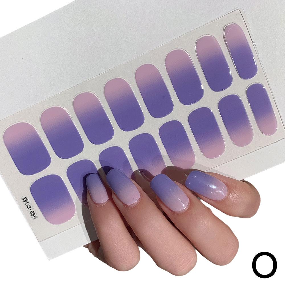 16Tips Full Cover Gradient Nail Stickers Multi Color Self Adhesive Slider No Need UV Lamp Cured Press ON Nail Decal
16Tips Full Cover Gradient Nail Stickers Multi Color Self Adhesive Slider No Need UV Lamp Cured Press ON Nail Decal