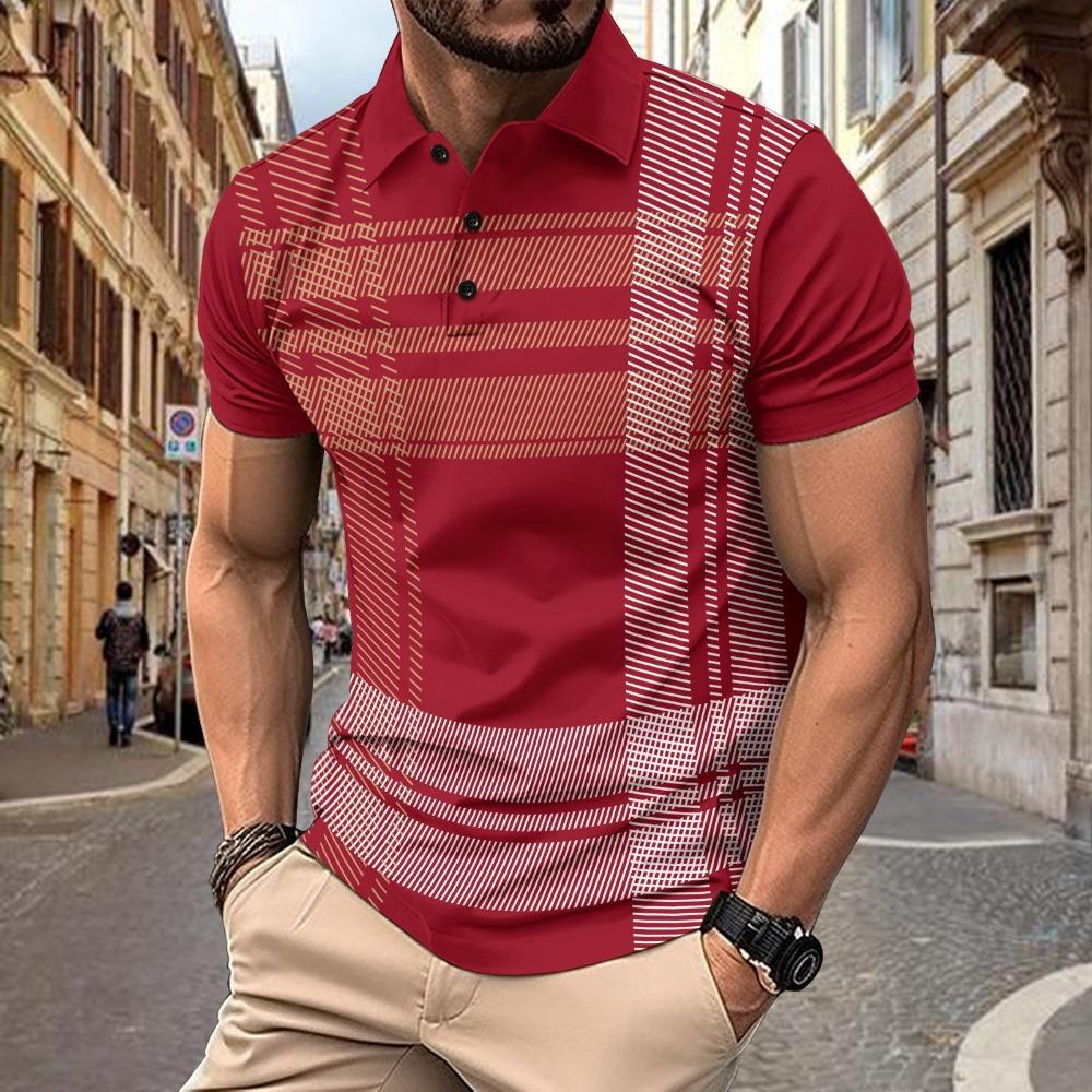 Summer Casual Sports Plaid Printed Short Sleeved Polo Shirt XXXL бордовий
Summer Casual Sports Plaid Printed Short Sleeved Polo Shirt XXXL бордовий