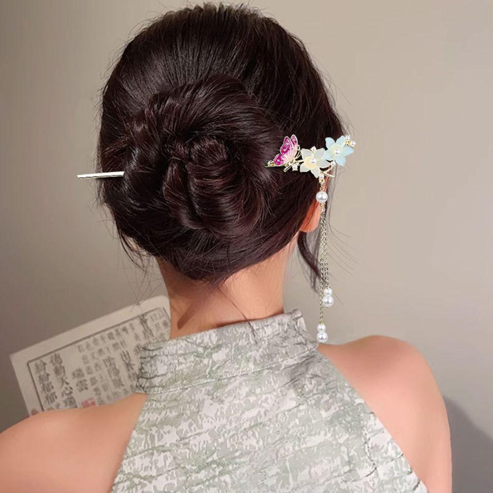 U-образная палочка для волос Hanfu, вилка для волос Buttefly Flower, изысканная палочка для волос в китайском стиле для вечеринки
U-образная палочка для волос Hanfu, вилка для волос Buttefly Flower, изысканная палочка для волос в китайском стиле для вечеринки