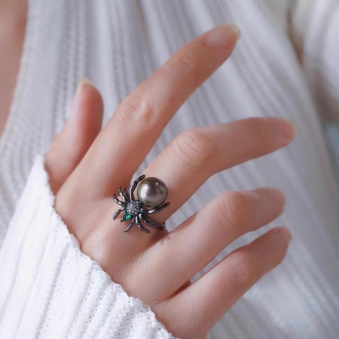 Sterling Silver Spider Ring Setting for 10-12mm Round Beads - S925 Trendy DIY Jewelry Accessory Silver Zircon Ring Setting (without bead)
Sterling Silver Spider Ring Setting for 10-12mm Round Beads - S925 Trendy DIY Jewelry Accessory Silver Zircon Ring Setting (without bead)