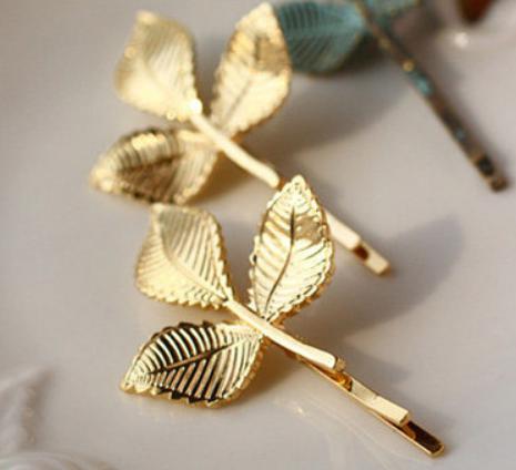 New Fresh European And American Style Three-dimensional Golden Leaves Retro Small Hair Clip Side Clip Female Wedding Accessories
New Fresh European And American Style Three-dimensional Golden Leaves Retro Small Hair Clip Side Clip Female Wedding Accessories