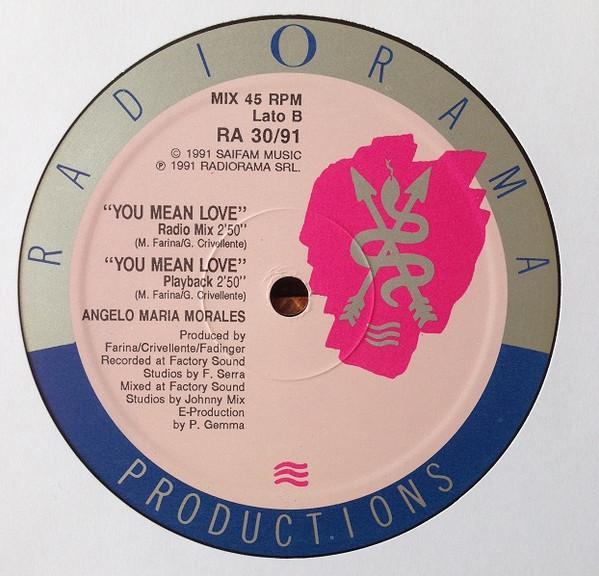 12inch Record ANGELO MARIA MORALES - You Mean Love RA3091 Radiorama Produ 1991 Italy Dance & Electronica Used
12inch Record ANGELO MARIA MORALES - You Mean Love RA3091 Radiorama Produ 1991 Italy Dance & Electronica Used