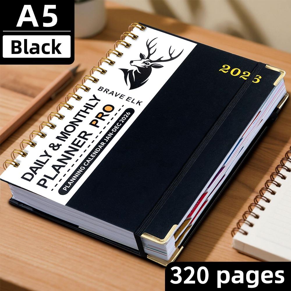 A5 Agenda Book To Do List Daily Planner Portable Calendar Book Students Black
A5 Agenda Book To Do List Daily Planner Portable Calendar Book Students Black
