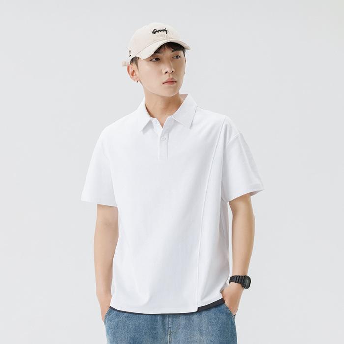 Летняя рубашка поло с лацканами, мужская футболка с коротким рукавом, имитация двух частей, мужская футболка с лацканами, тонкая, короткая 3XL
Летняя рубашка поло с лацканами, мужская футболка с коротким рукавом, имитация двух частей, мужская футболка с лацканами, тонкая, короткая 3XL