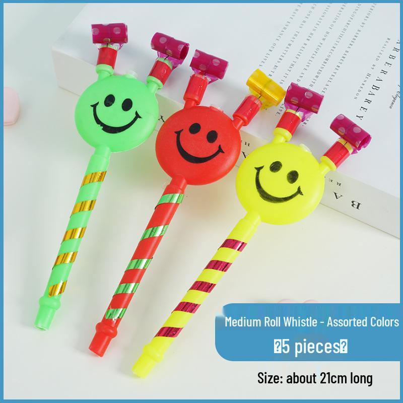 Children’s Smiley Face Telescopic Party Whistle Horn
Children’s Smiley Face Telescopic Party Whistle Horn