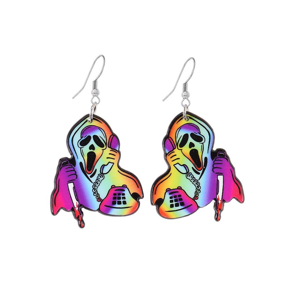 Funny Halloween Earrings European American Skeleton Ghost Earrings Acrylic Colorful Ghost Holiday Party Earrings
Funny Halloween Earrings European American Skeleton Ghost Earrings Acrylic Colorful Ghost Holiday Party Earrings