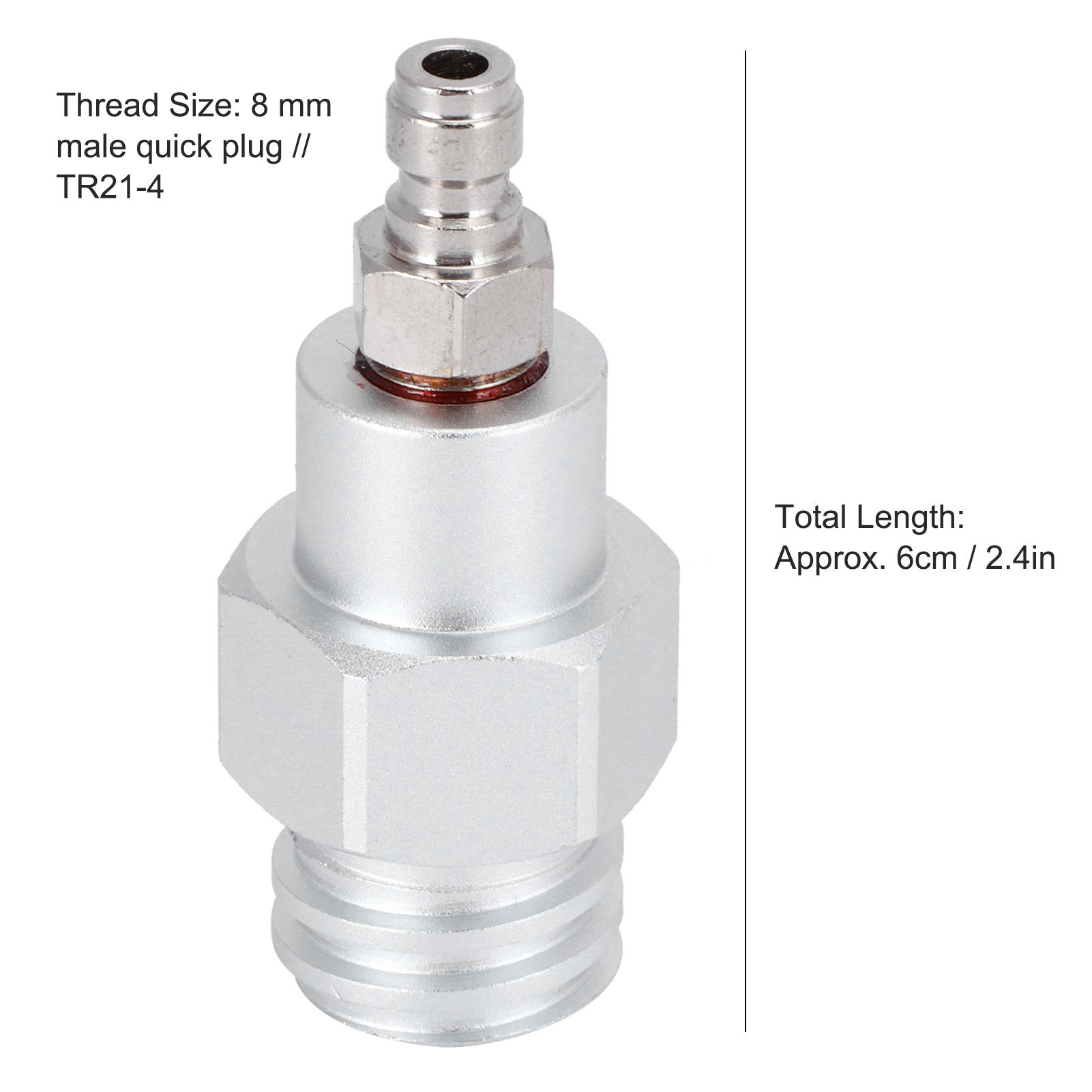 8mm Male Quick Plug to Male Thrd TR21-4 CO2 Cylinder Adapter Connector for Soda (Black )
8mm Male Quick Plug to Male Thrd TR21-4 CO2 Cylinder Adapter Connector for Soda (Black )