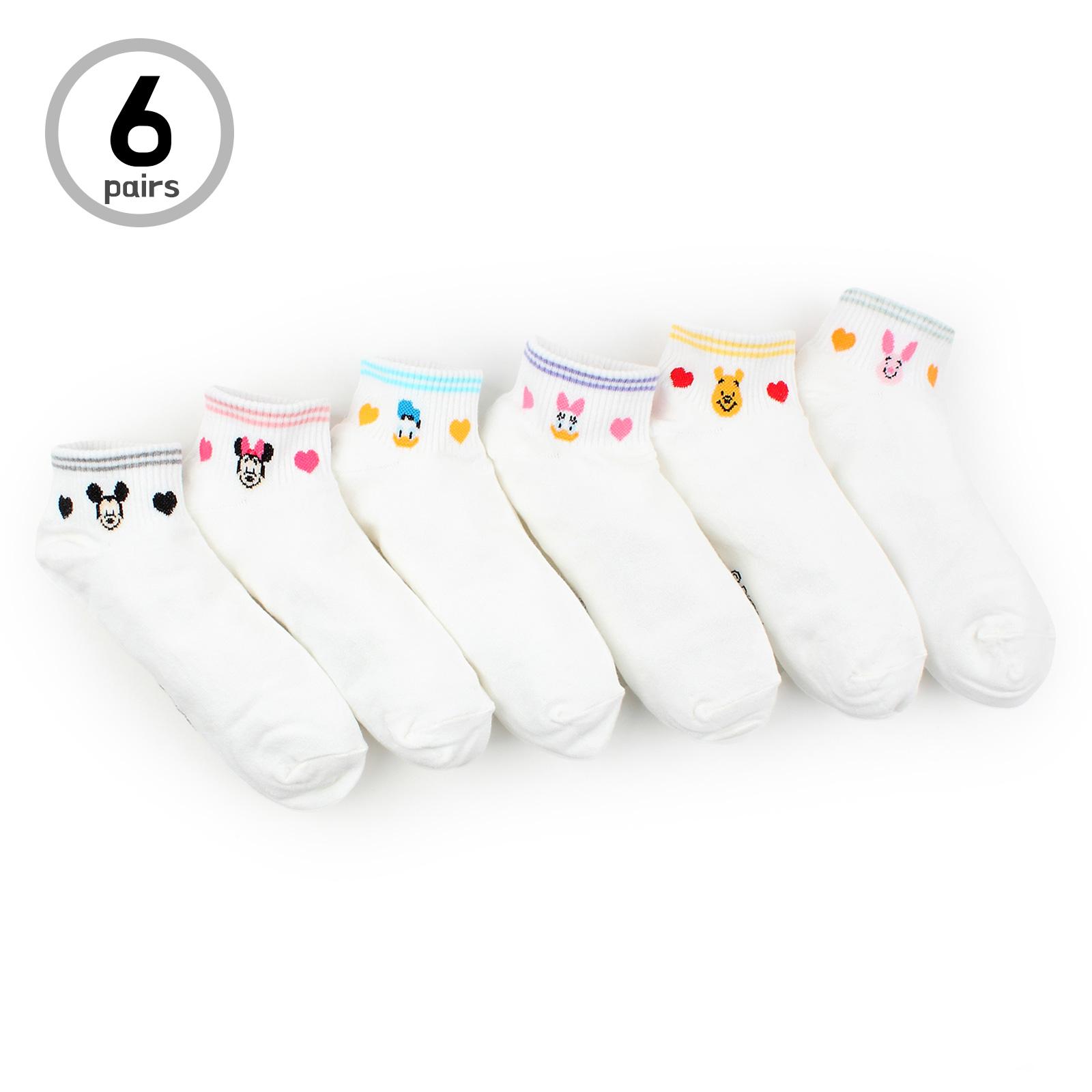 (6 пар) Женские детские носки Disney Love Love Простые повседневные модные носки для экипажа FI16 22 -25 cm
(6 пар) Женские детские носки Disney Love Love Простые повседневные модные носки для экипажа FI16 22 -25 cm