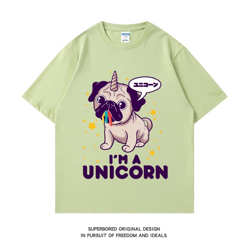 220GSM Тяжелая футболка из 100% хлопка, мужская футболка с принтом Pugicorn, повседневная мужская футболка с круглым вырезом, базовые мужские топы
220GSM Тяжелая футболка из 100% хлопка, мужская футболка с принтом Pugicorn, повседневная мужская футболка с круглым вырезом, базовые мужские топы