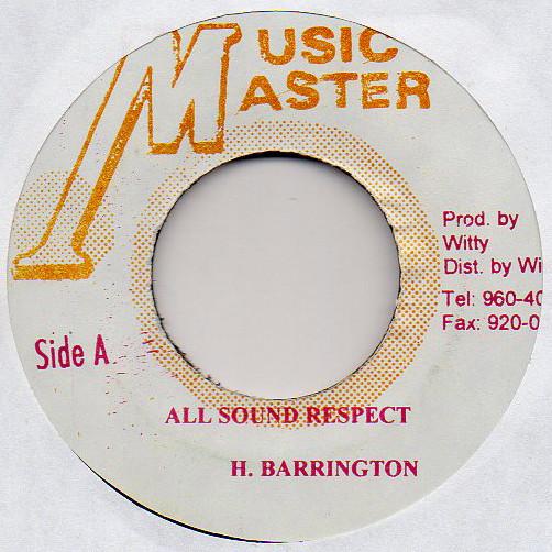 7inch Record HUGO BARRINGTON - All Sounds Respect NONE Music Master Jamaica Reggae, Ska & Dub Used
7inch Record HUGO BARRINGTON - All Sounds Respect NONE Music Master Jamaica Reggae, Ska & Dub Used