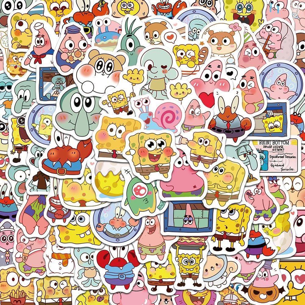 100PCS No-repeat Cartoon Cute SpongeBob SquarePants Stickers Creative Decorative Waterproof Sticker Decals Kids Toy
100PCS No-repeat Cartoon Cute SpongeBob SquarePants Stickers Creative Decorative Waterproof Sticker Decals Kids Toy