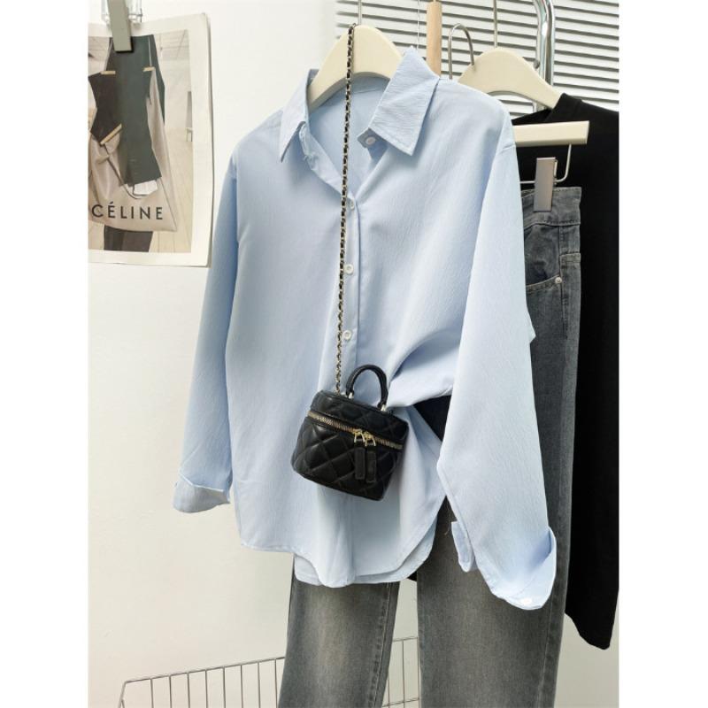 Ветровка Куртка Женская Одежда Большой Размер Однотонная Рубашка Повседневный Топ с Длинным Рукавом Рабочая Одежда XL синий
Ветровка Куртка Женская Одежда Большой Размер Однотонная Рубашка Повседневный Топ с Длинным Рукавом Рабочая Одежда XL синий