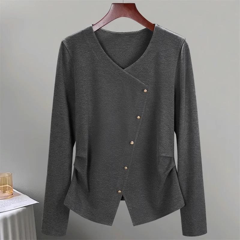 Women s French V-Neck Long-Sleeve Slimming Top: Spring & Autumn Straight Shoulder Base Layer L 100-110 білий
Women s French V-Neck Long-Sleeve Slimming Top: Spring & Autumn Straight Shoulder Base Layer L 100-110 білий