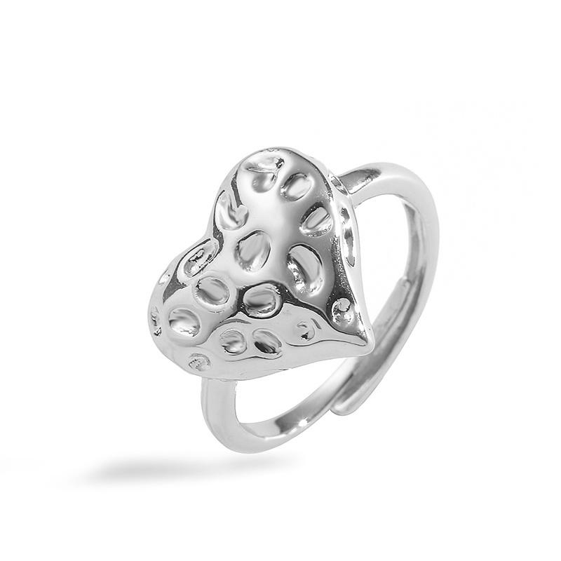 HECHENG,Punk Rock Heart Twisted Rings Female Irregular Copper Metal Round Stacking Open Finger Rings Fashion resizable
HECHENG,Punk Rock Heart Twisted Rings Female Irregular Copper Metal Round Stacking Open Finger Rings Fashion resizable