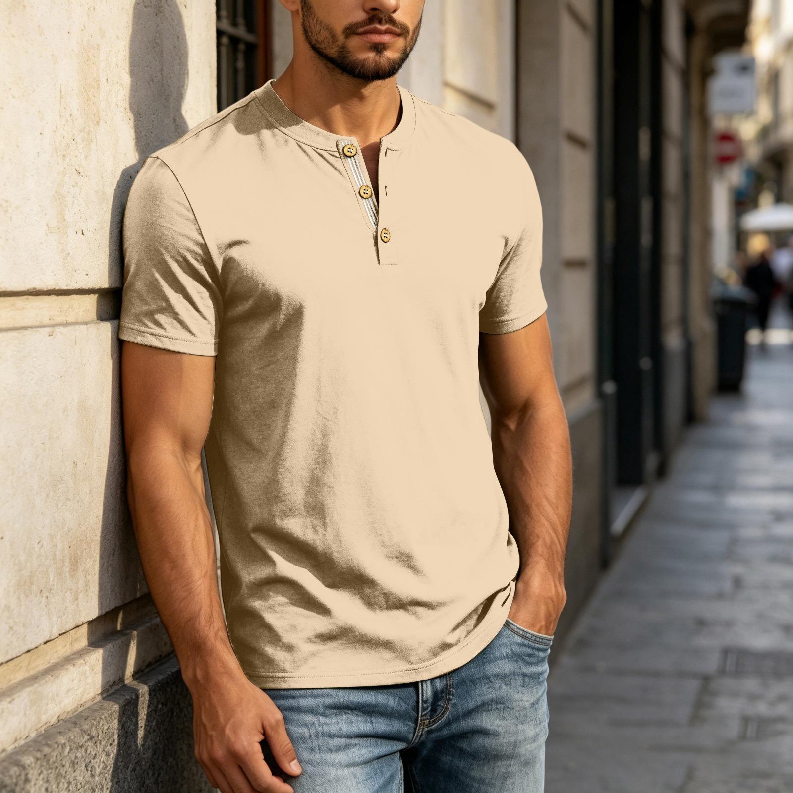 Men s Henley Shirt Short Sleeve Casual Button Front T-Shirt Lightweight Soft Fabric Summer Top XL хаки
Men s Henley Shirt Short Sleeve Casual Button Front T-Shirt Lightweight Soft Fabric Summer Top XL хаки
