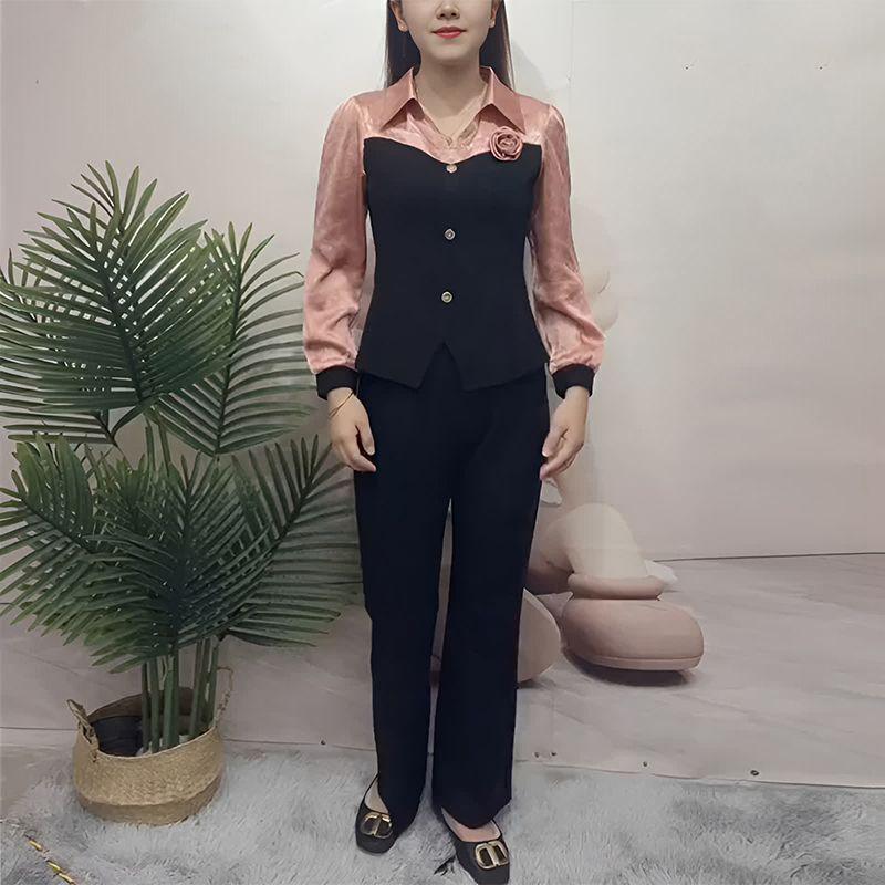 Women s Spring Splicing Shirt Collar Two-Piece Set: Chic Slimming Top & Casual Pants 4XL (approx. 72.5-80 kg)
Women s Spring Splicing Shirt Collar Two-Piece Set: Chic Slimming Top & Casual Pants 4XL (approx. 72.5-80 kg)