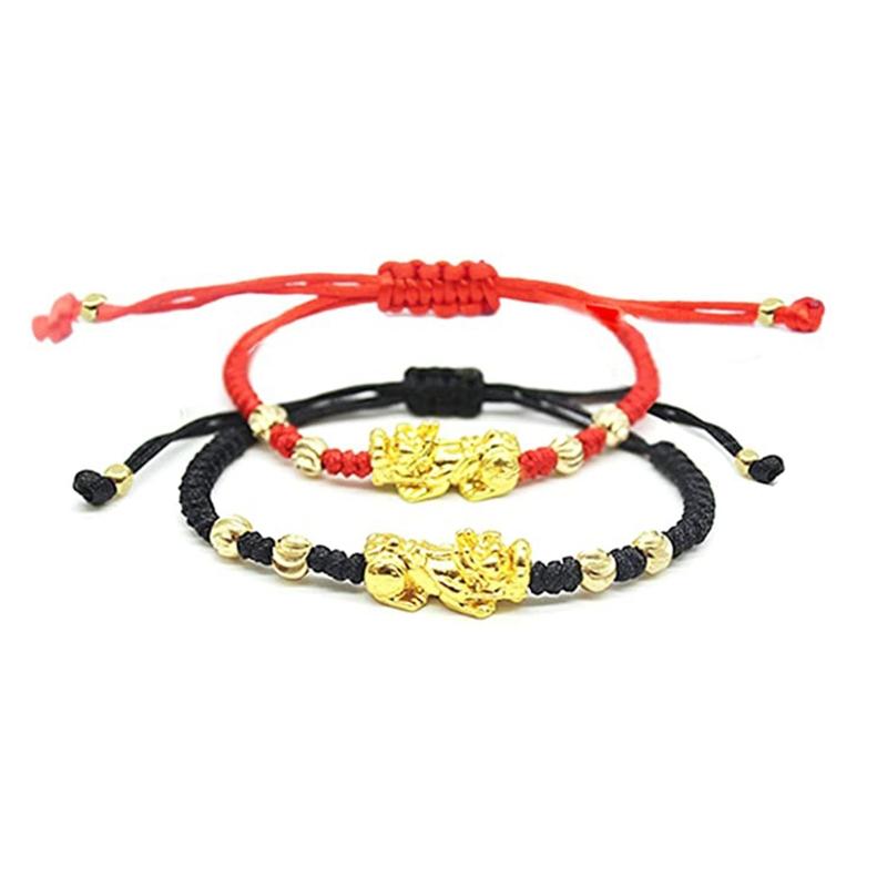 Good Luck Amulet Pixiu Red String Bracelet Vintage Braided Black Rope Lucky Adjustable Handmade Ethnic Animals Bangle 1
Good Luck Amulet Pixiu Red String Bracelet Vintage Braided Black Rope Lucky Adjustable Handmade Ethnic Animals Bangle 1