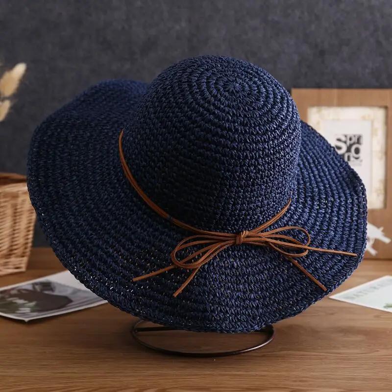 Hand-Woven Wide Brim Straw Hat - Foldable Sun Protection with Decorative Ribbon for Beach, Summer & Gardening, Unisex Outdoor Ac синій
Hand-Woven Wide Brim Straw Hat - Foldable Sun Protection with Decorative Ribbon for Beach, Summer & Gardening, Unisex Outdoor Ac синій