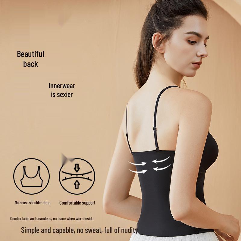 Women s Seamless Mulberry Silk Camisole with Chest Pad - Perfect for Spring and Summer, Stylish and Sexy Outerwear with Beautiful Back Design. M
Women s Seamless Mulberry Silk Camisole with Chest Pad - Perfect for Spring and Summer, Stylish and Sexy Outerwear with Beautiful Back Design. M