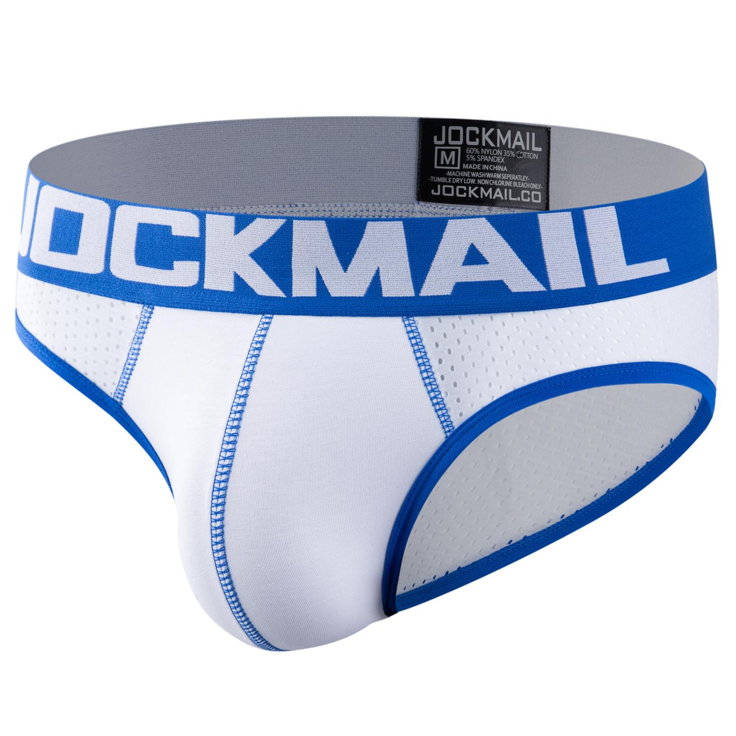 Трусы JOCKMAIL, модное спортивное мужское нижнее белье с низкой талией, нейлоновая сетка, дышащие классические трусы с цветным дизайном M белый
Трусы JOCKMAIL, модное спортивное мужское нижнее белье с низкой талией, нейлоновая сетка, дышащие классические трусы с цветным дизайном M белый