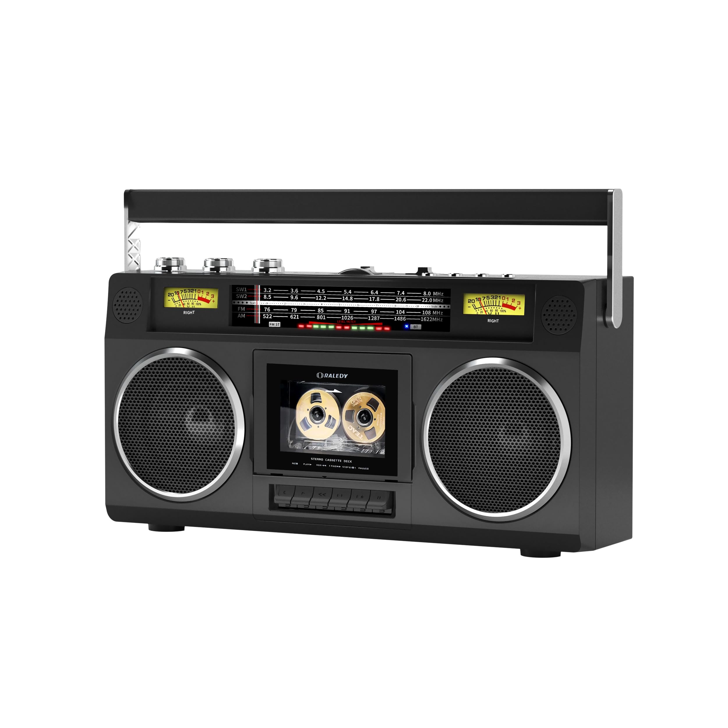 Portable Radio Cassette Recording Compact Cassette Tape Equipped with Bluetooth AM FM USB Recording Microphone Cordless Dry Battery Includes AC Power
Portable Radio Cassette Recording Compact Cassette Tape Equipped with Bluetooth AM FM USB Recording Microphone Cordless Dry Battery Includes AC Power