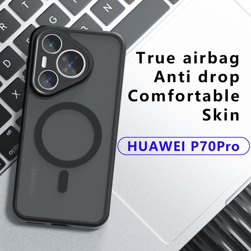 For Huawei Pura 70 Pro/Pura 70 Pro+ Case Compatible with MagSafe TPU+PC Matte Phone Cover Transparent Black
For Huawei Pura 70 Pro/Pura 70 Pro+ Case Compatible with MagSafe TPU+PC Matte Phone Cover Transparent Black