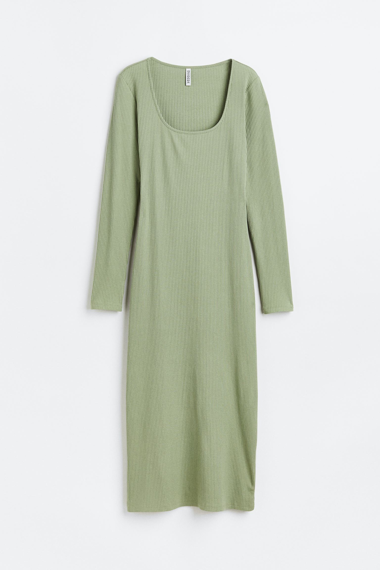 Облегающее платье в рубчик 
Облегающее платье в рубчик