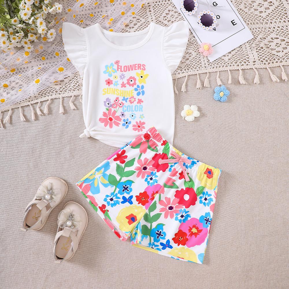Girls New Spring and Summer Sweet Floral Shorts Casual Suit Cartoon Printed Shirt and Shorts Two-piece Set 5Y білий
Girls New Spring and Summer Sweet Floral Shorts Casual Suit Cartoon Printed Shirt and Shorts Two-piece Set 5Y білий