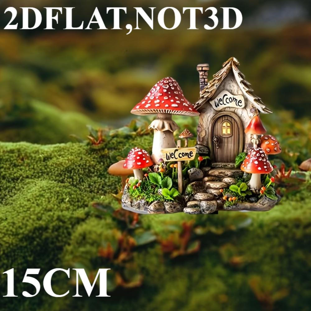 Изысканный грибной домик, 2D плоский акрил, украшение, подходит для сада, газона, улицы, Рождества, Хэллоуина 15cm
Изысканный грибной домик, 2D плоский акрил, украшение, подходит для сада, газона, улицы, Рождества, Хэллоуина 15cm