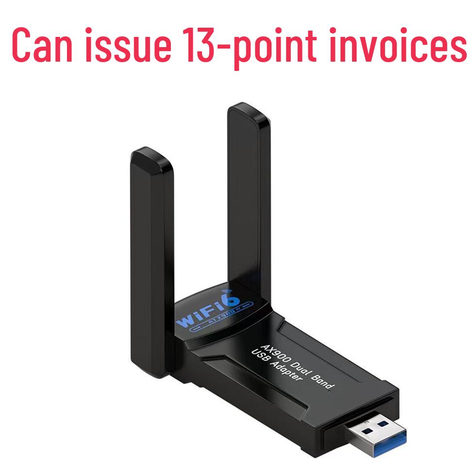 WIFI6 AX900M Dual-Band 5G Wireless USB Network Card with Dual Antennas & Bluetooth 5.4 Compatibility Dual Antenna AX900 Driver-Free
WIFI6 AX900M Dual-Band 5G Wireless USB Network Card with Dual Antennas & Bluetooth 5.4 Compatibility Dual Antenna AX900 Driver-Free