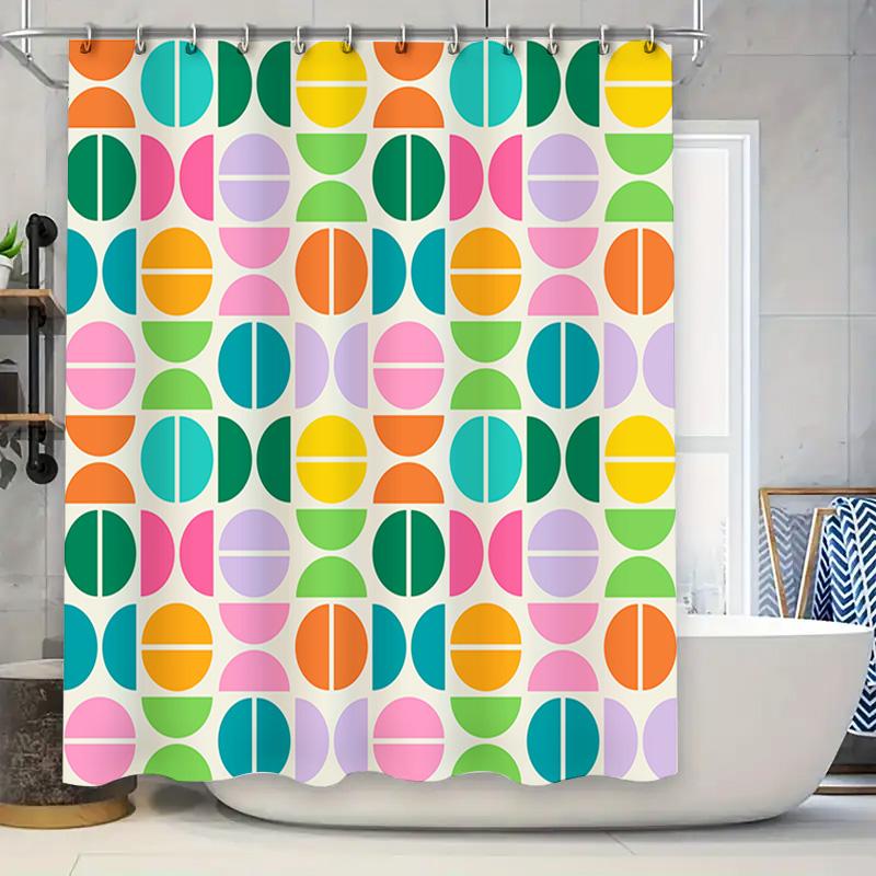 Colorful Circle Shower Curtain Waterproof Bathroom Decorative Fabric Bath Mat Cover Multicolor Medium Size 180X240Cm (Green) W60H190(CM)-1 Pcs
Colorful Circle Shower Curtain Waterproof Bathroom Decorative Fabric Bath Mat Cover Multicolor Medium Size 180X240Cm (Green) W60H190(CM)-1 Pcs