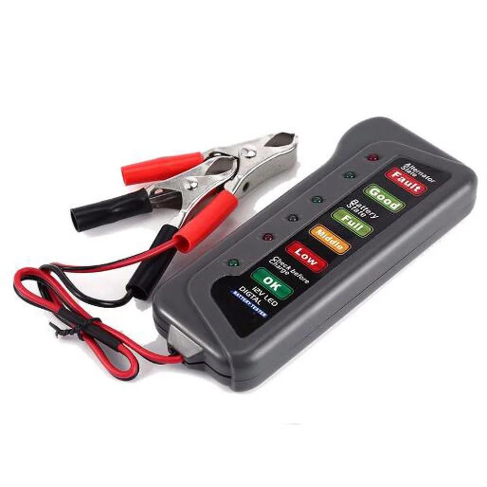 New 12V Digital Battery Alternator Tester with 6 LED Lights Display Battery Testers with Brake Fluid Tester For Car Motorcycle
New 12V Digital Battery Alternator Tester with 6 LED Lights Display Battery Testers with Brake Fluid Tester For Car Motorcycle