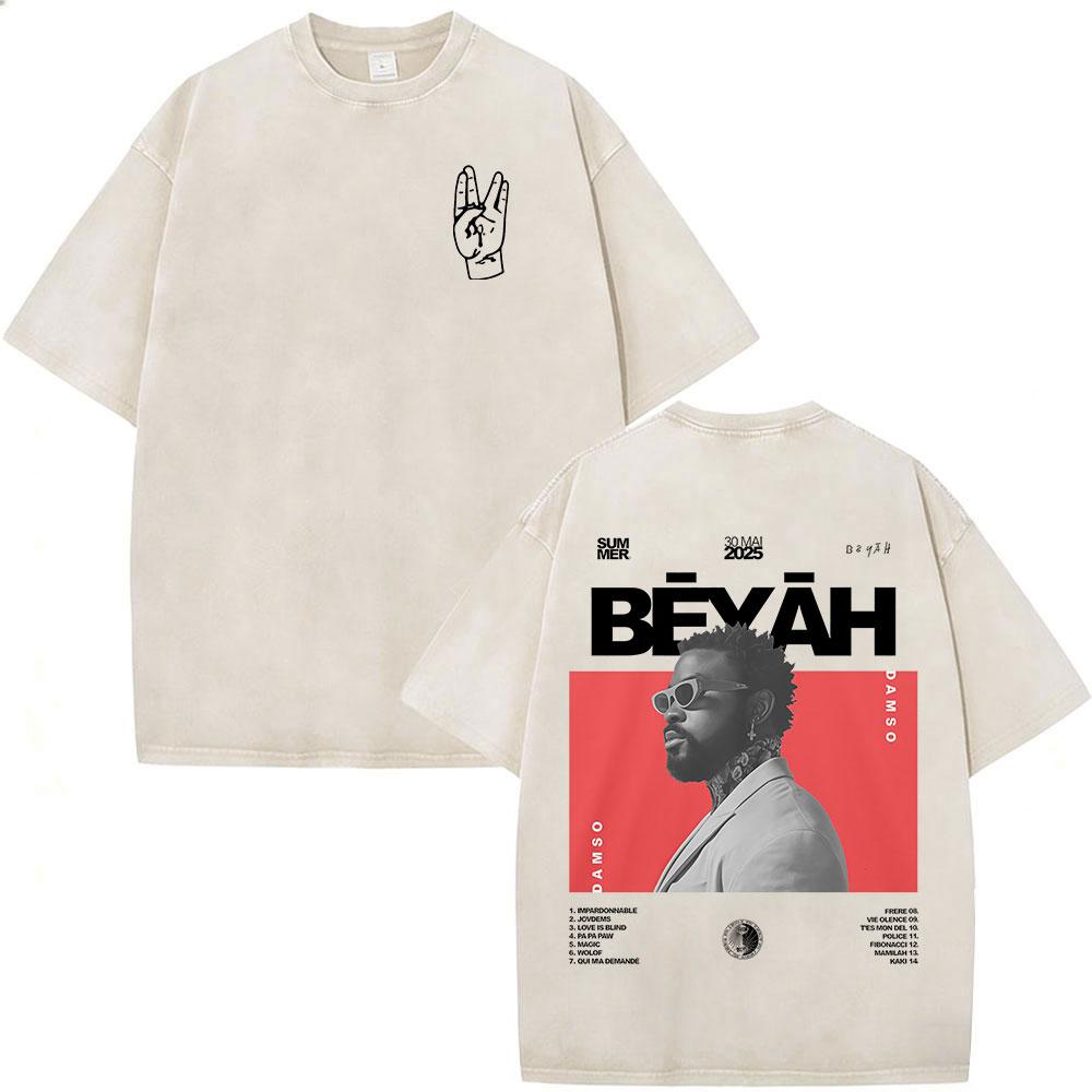 Vintage Washed Rapper Damso Beyah Tour 2026 Tshirt Fashion Hip Hop Oversized Short Sleeve T Shirts Mens Women Casual Tshirts S
Vintage Washed Rapper Damso Beyah Tour 2026 Tshirt Fashion Hip Hop Oversized Short Sleeve T Shirts Mens Women Casual Tshirts S