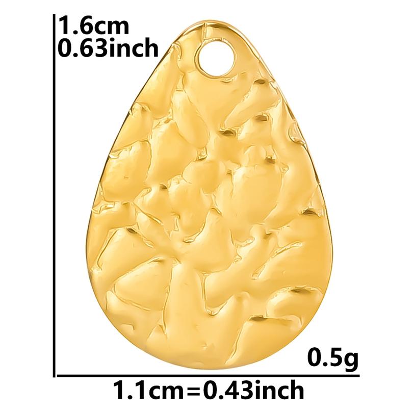 5pcs Real Gold Plated Geometric Charm Water Droplet Pendants For Jewelry Making Supplies DIY Earrings Stainless Steel Pendant
5pcs Real Gold Plated Geometric Charm Water Droplet Pendants For Jewelry Making Supplies DIY Earrings Stainless Steel Pendant