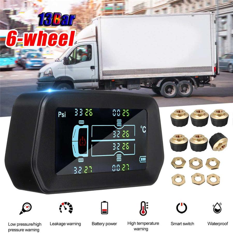 13 Бар Автомобильная TPMS Система контроля давления в шинах Солнечная энергия ЖК-дисплей + 6 внешних датчиков Звуковой сигнал
13 Бар Автомобильная TPMS Система контроля давления в шинах Солнечная энергия ЖК-дисплей + 6 внешних датчиков Звуковой сигнал
