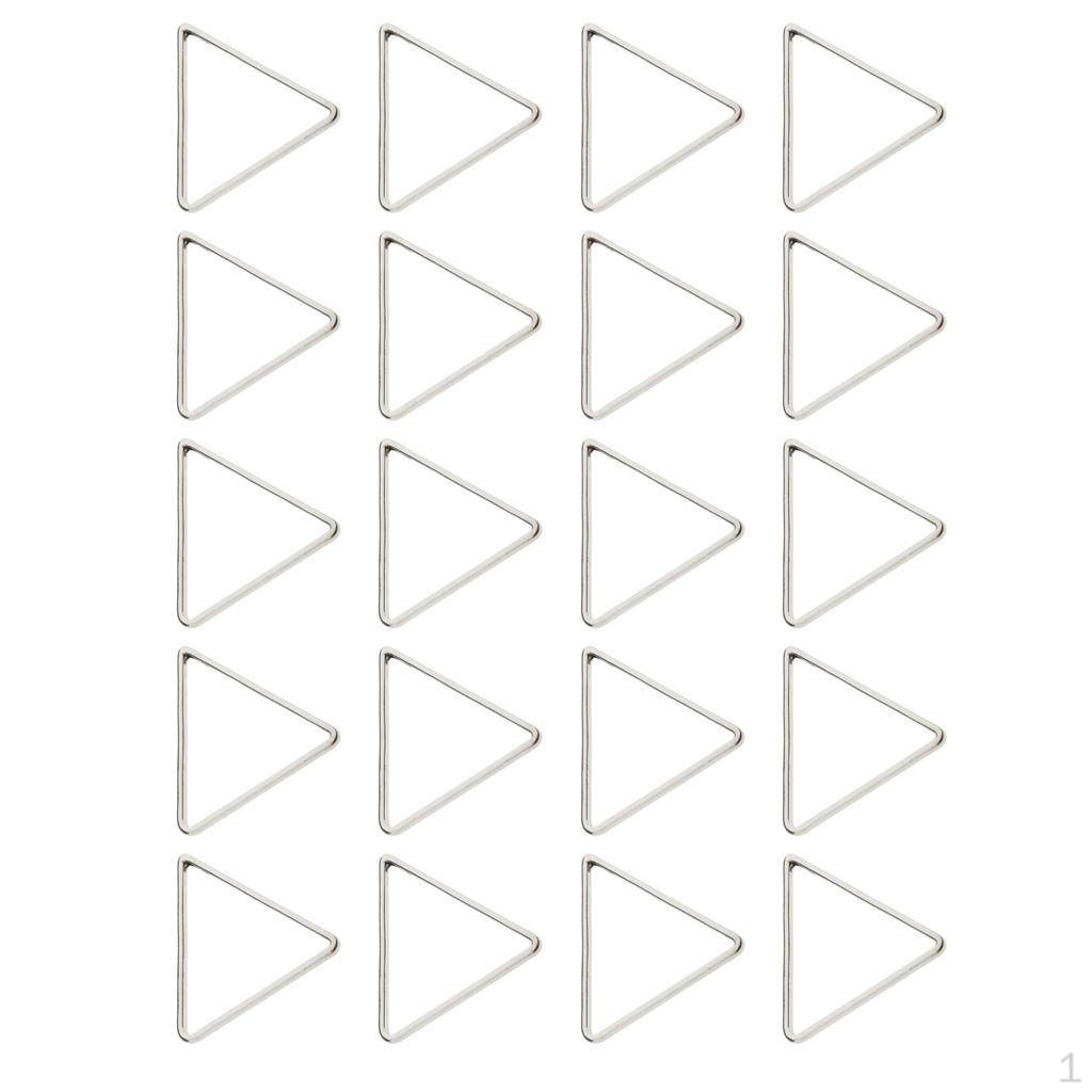 20 Pieces Alloy Geometric Triangle Pendant Connector DIY Necklace Bracelet Charms -
20 Pieces Alloy Geometric Triangle Pendant Connector DIY Necklace Bracelet Charms -