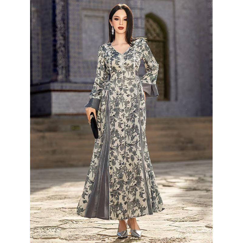 Ближний Восток Новая Мода Принт V-образный вырез Сатин Жаккард Ручная вышивка Бисером Платье Ручной работы Платье с бисером Blue Gray XL
Ближний Восток Новая Мода Принт V-образный вырез Сатин Жаккард Ручная вышивка Бисером Платье Ручной работы Платье с бисером Blue Gray XL