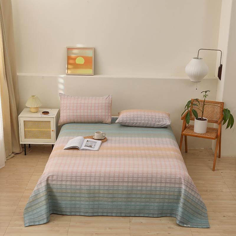 Gradient Geometric Plaid Bed Sheet Set Cotton Thickened Bed Sheets with 2 Pillowcases for Kids Teens Creative Bedroom Decor 150x240cm 3Pcs
Gradient Geometric Plaid Bed Sheet Set Cotton Thickened Bed Sheets with 2 Pillowcases for Kids Teens Creative Bedroom Decor 150x240cm 3Pcs