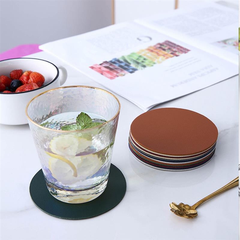 6Pcs PU Leather Coasters Round Heat Resistant Anti-skid Cup Pad Mats Dining Table Decoration Dark Blue
6Pcs PU Leather Coasters Round Heat Resistant Anti-skid Cup Pad Mats Dining Table Decoration Dark Blue