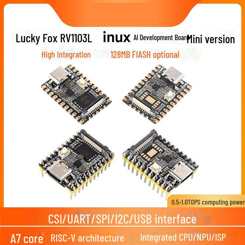 Luckfox RV1103 Pico Mini Micro Linux AI Dev Board, ємність 128 МБ Luckfox Pico Mini AM
Luckfox RV1103 Pico Mini Micro Linux AI Dev Board, ємність 128 МБ Luckfox Pico Mini AM